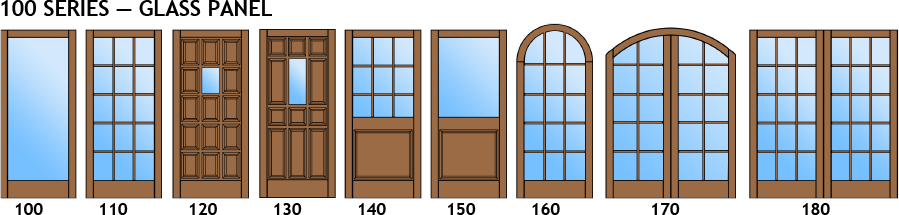 choice of swing door shapes