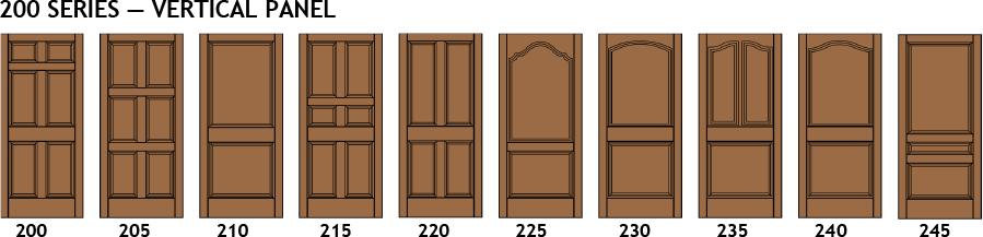 choice of swing door shapes