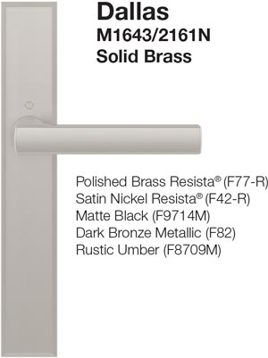 multipoint locking handleset styles