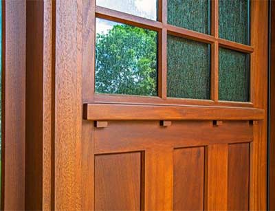 Craftsman Door with Dentil Moulding