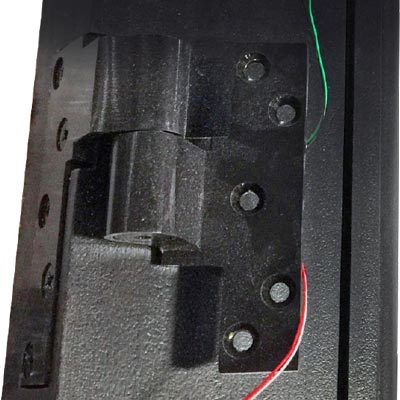 Electrified door hinge with wire chase
