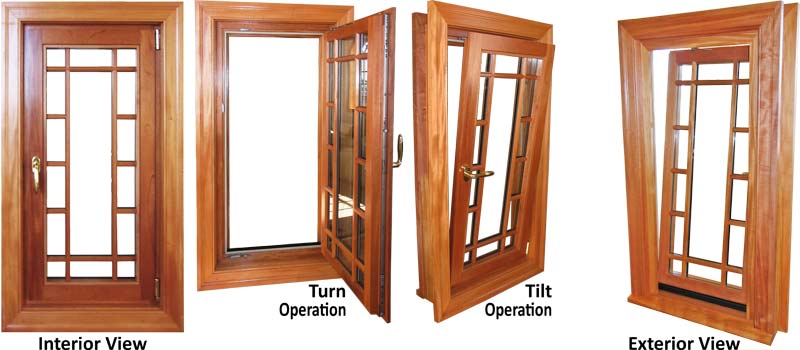 view of a traditional inswing casement window