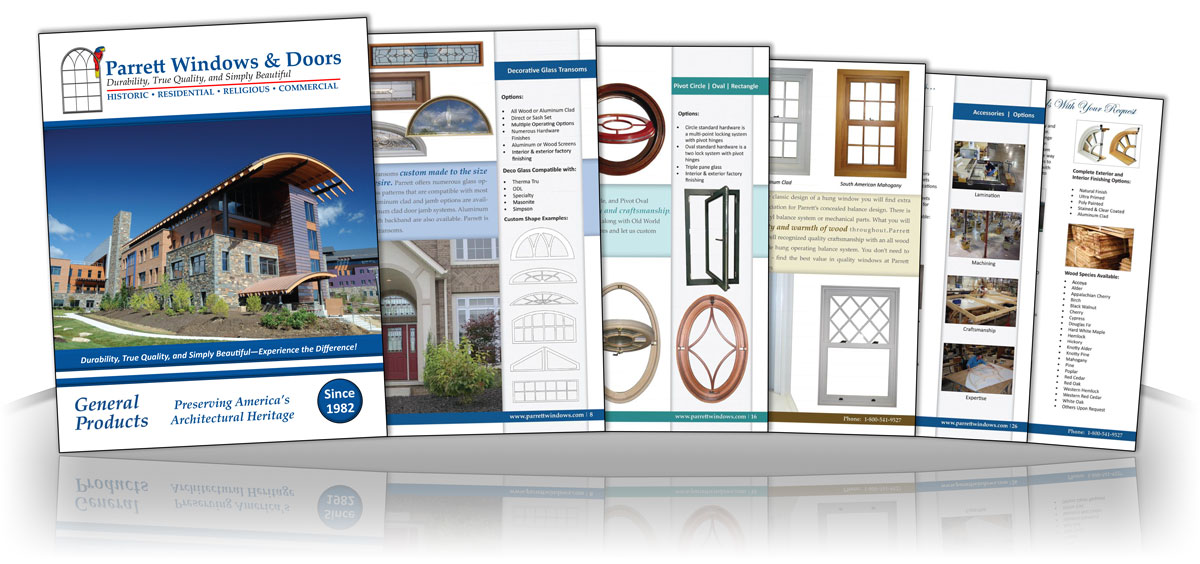 general window and door print brochure