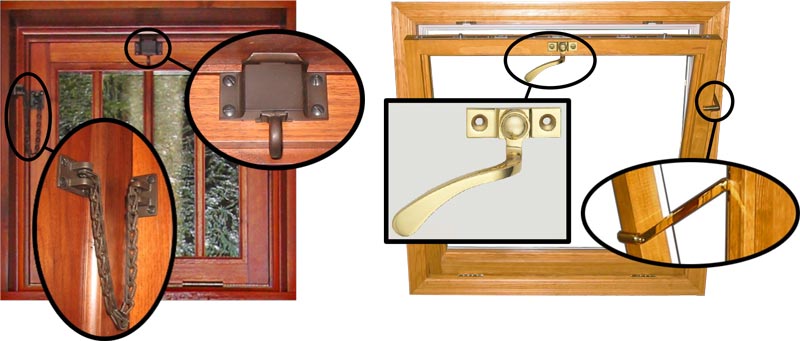 view of a single inswing casement window