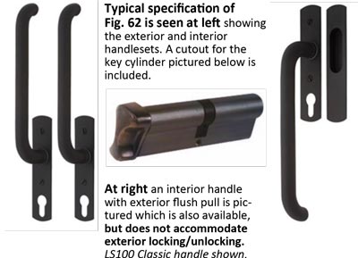 lift and slide door handle styles