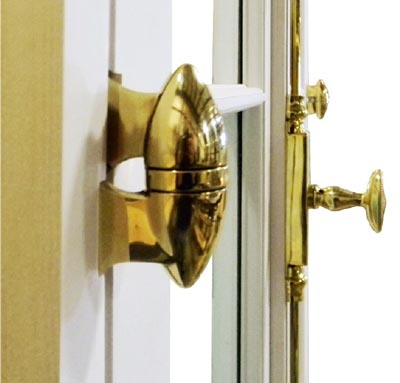 brass hand-crafted olive knuckle door hinge