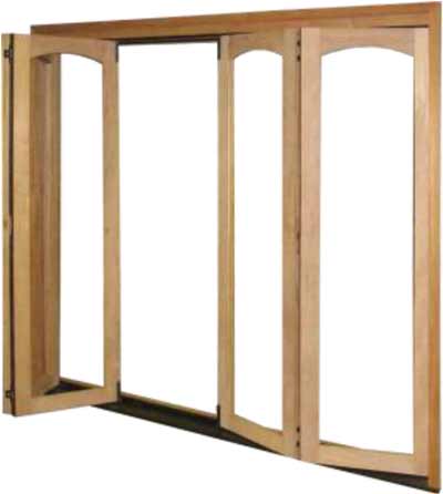 radius archtop bifold door panel