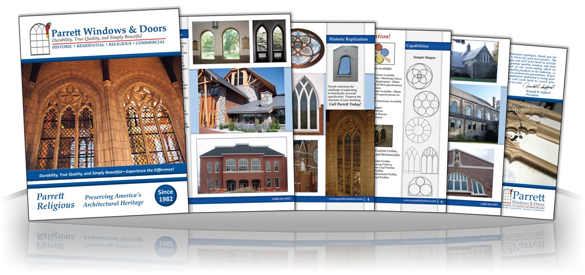 religious facility print brochure