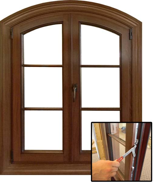 view of a euro inswing casement window