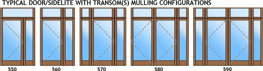 choice of swing door shapes