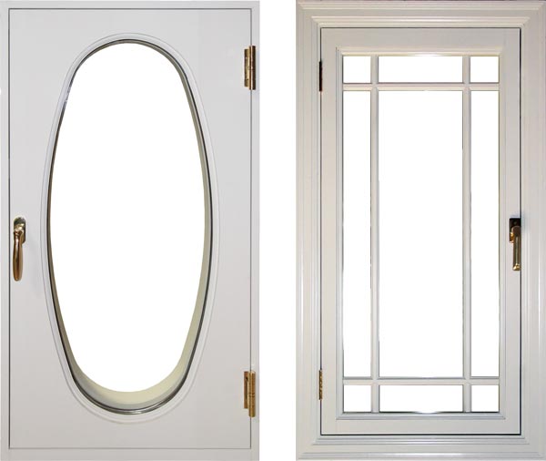 view of a traditional inswing casement window