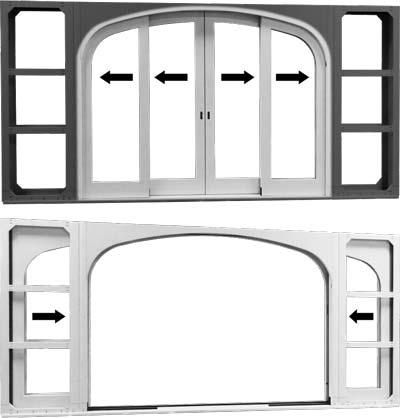 variation 6 radius lift and slide door