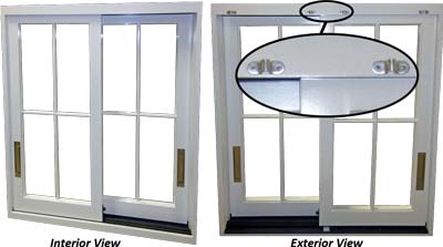 lift and slide window with screens